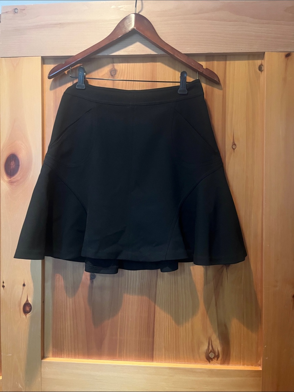 Diane Von Furstenberg Black Circle Skirt